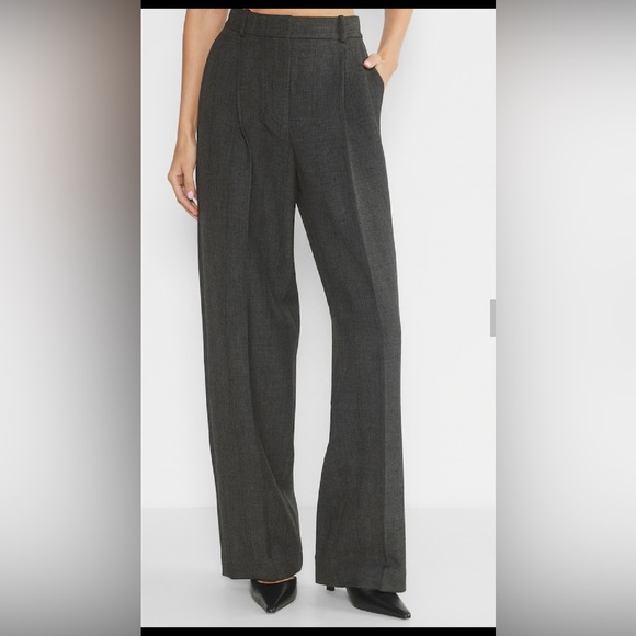 BABATON Softly structured high-waisted wide-leg pleated pants /lines.New regular - Picture 1 of 12